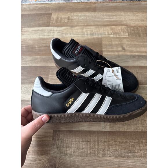 NWT Adidas Sambas Black Indoor Soccer Sneakers size 7 - Picture 2 of 7